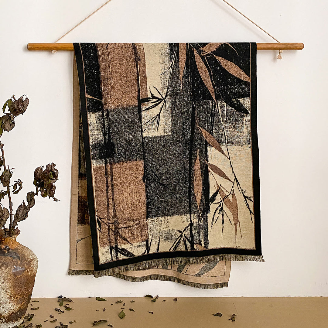 Women's Floral Print Fringed Shawl Scarf - Style #7 - image 7