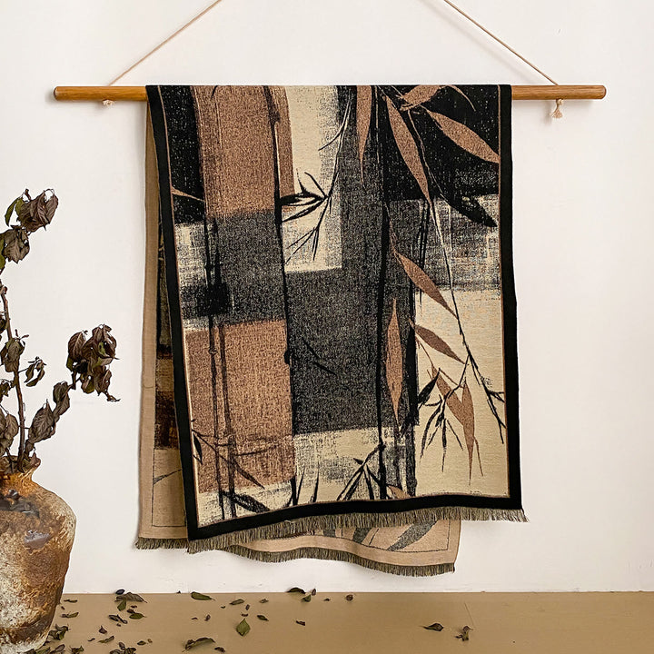 Women's Floral Print Fringed Shawl Scarf - Style #7 - image 7