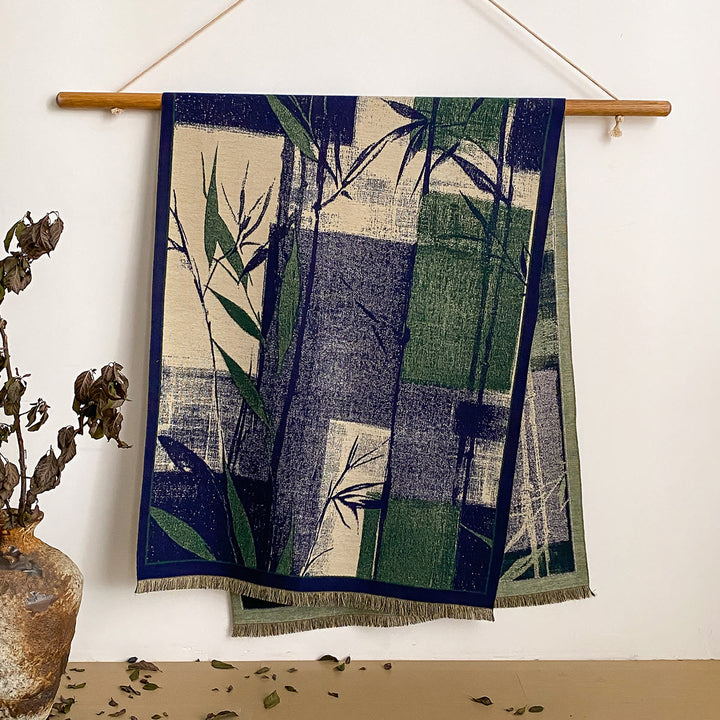 Women's Floral Print Fringed Shawl Scarf - Style #9 - image 9