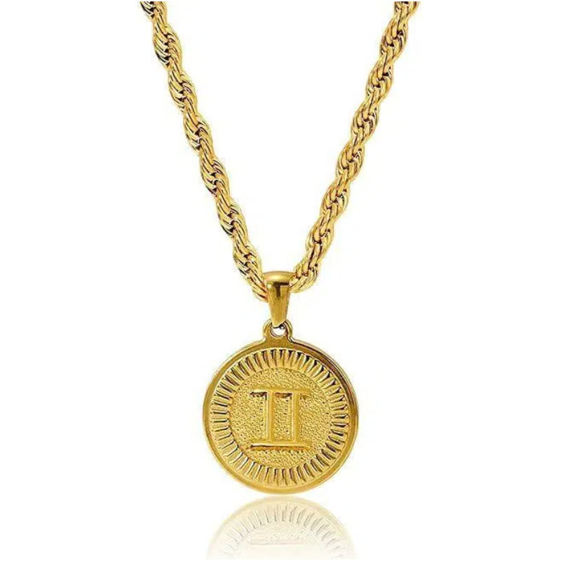 Personalized Zodiac Symbol Coin Pendant Necklace - Sagittarius - image 9
