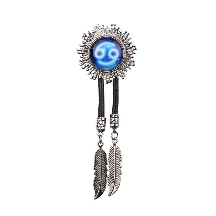 Zodiac Sign Series Retro Metal Bolo Ties - Cancer - image 7