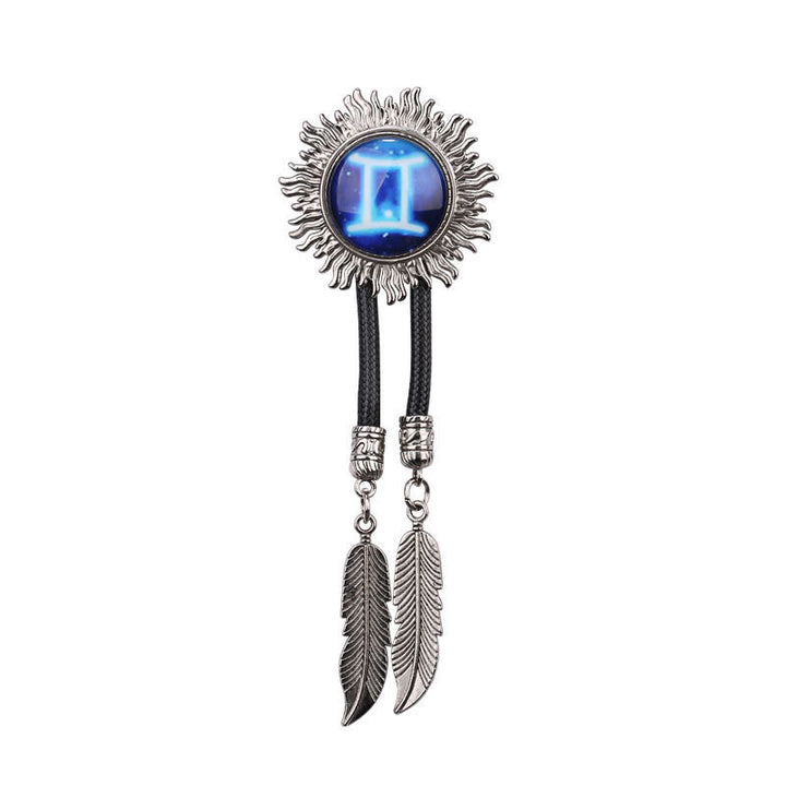 Zodiac Sign Series Retro Metal Bolo Ties - Gemini - image 6