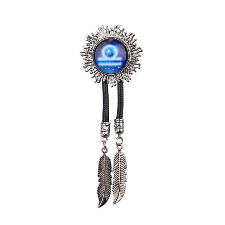 Zodiac Sign Series Retro Metal Bolo Ties - Libra - image 10