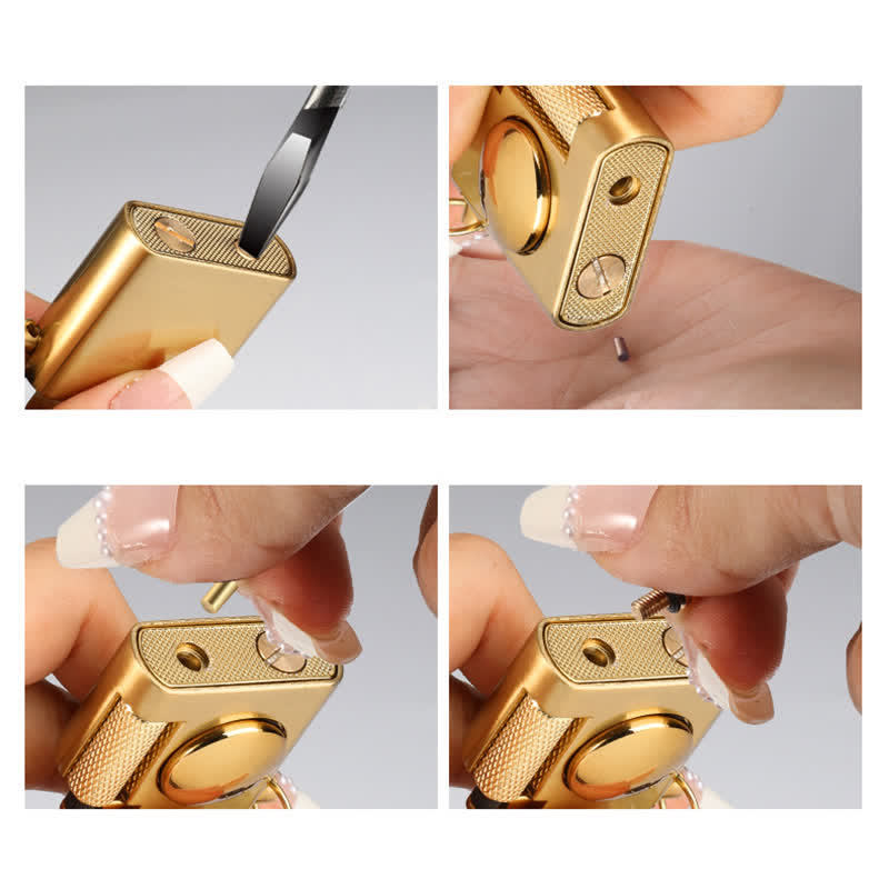 Square Rotating Decompression Inflatable Kerosene Lighter - image 8