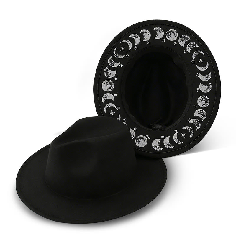 Creative Men's Moon Phase Changes Astrology Cowboy Hat - Style #2 - M (22"-22 7/8") - image 4