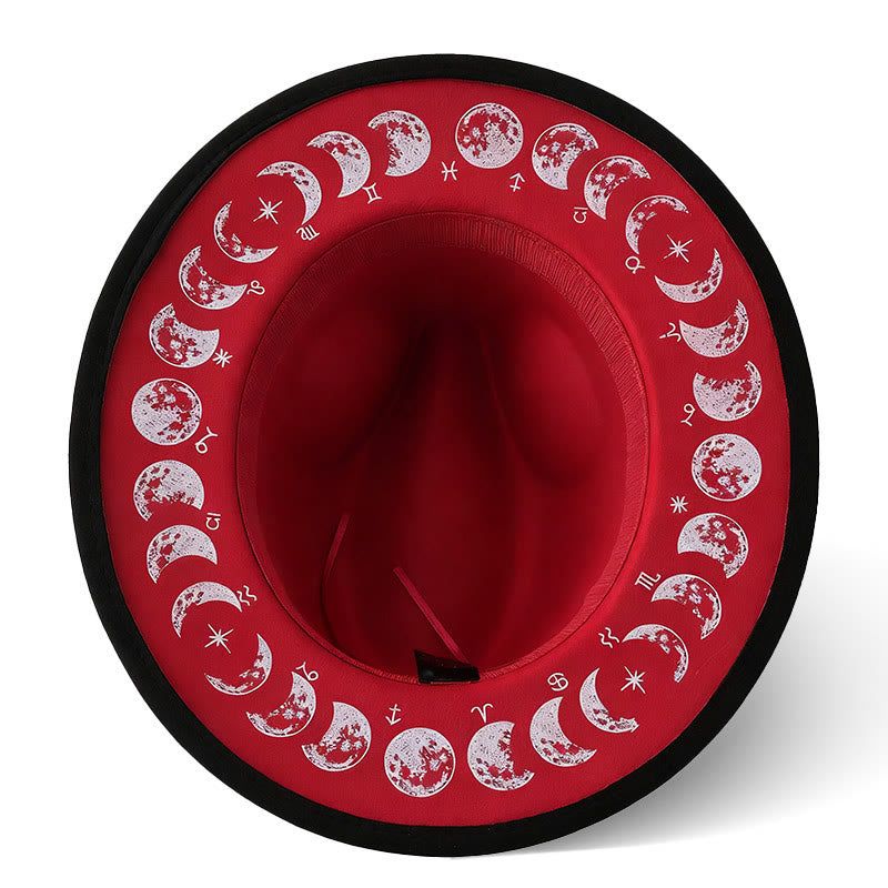 Creative Men's Moon Phase Changes Astrology Cowboy Hat - image 2