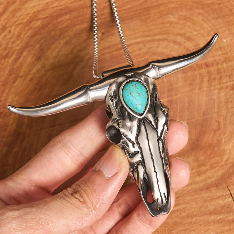 Initial Letter DIY Hidden Knife Buckle Turquoise Bull Pendant Bundle Set - image 3