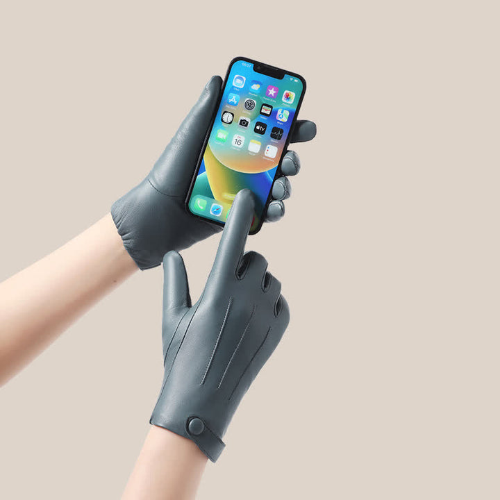 Women's Sophisticated Touch Genuine Sheepskin Leather Gloves - image 5