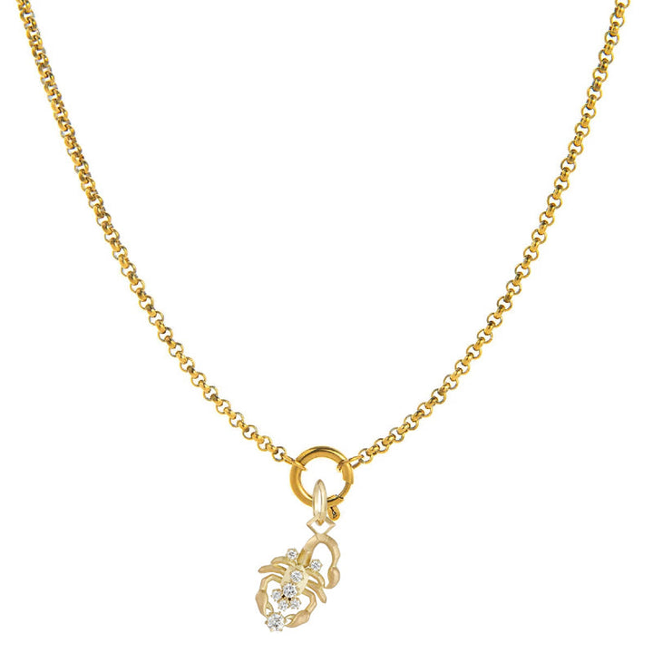 Diamond-Embellished Zodiac Symbol Necklace - Scorpio - image 8