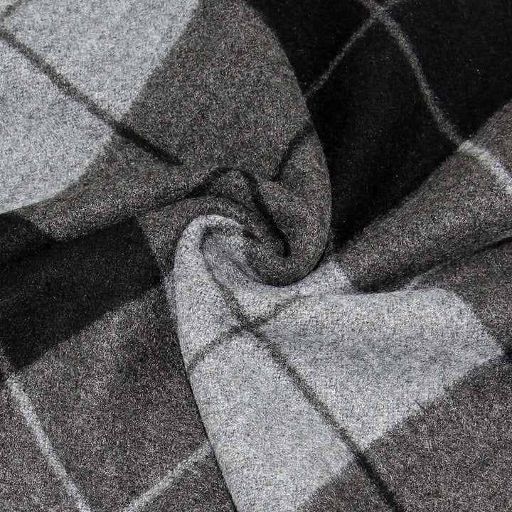 Men's Classic Plaid Tassel Warm Scarf - image 7