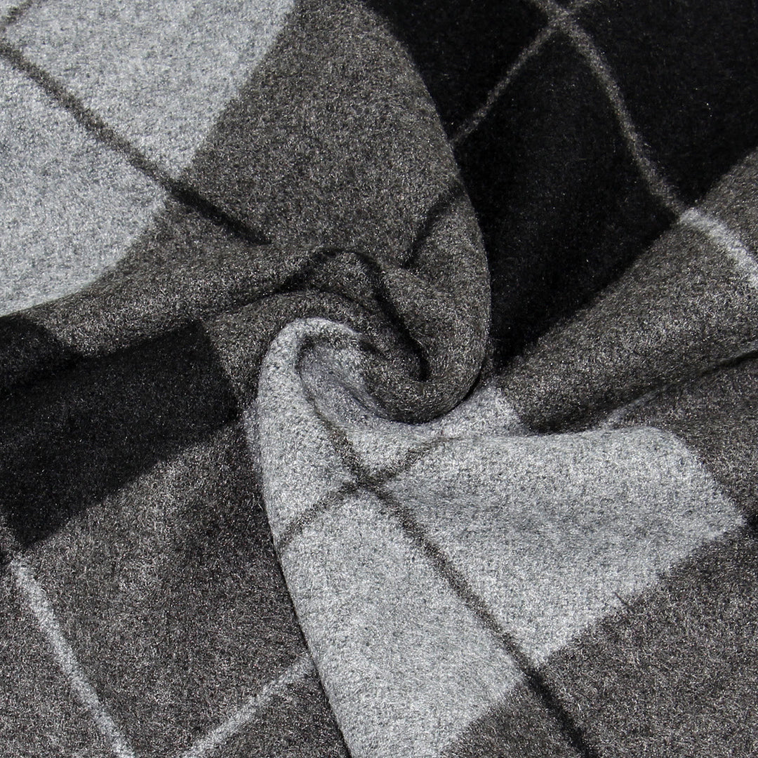 Men's Classic Plaid Tassel Warm Scarf - image 7