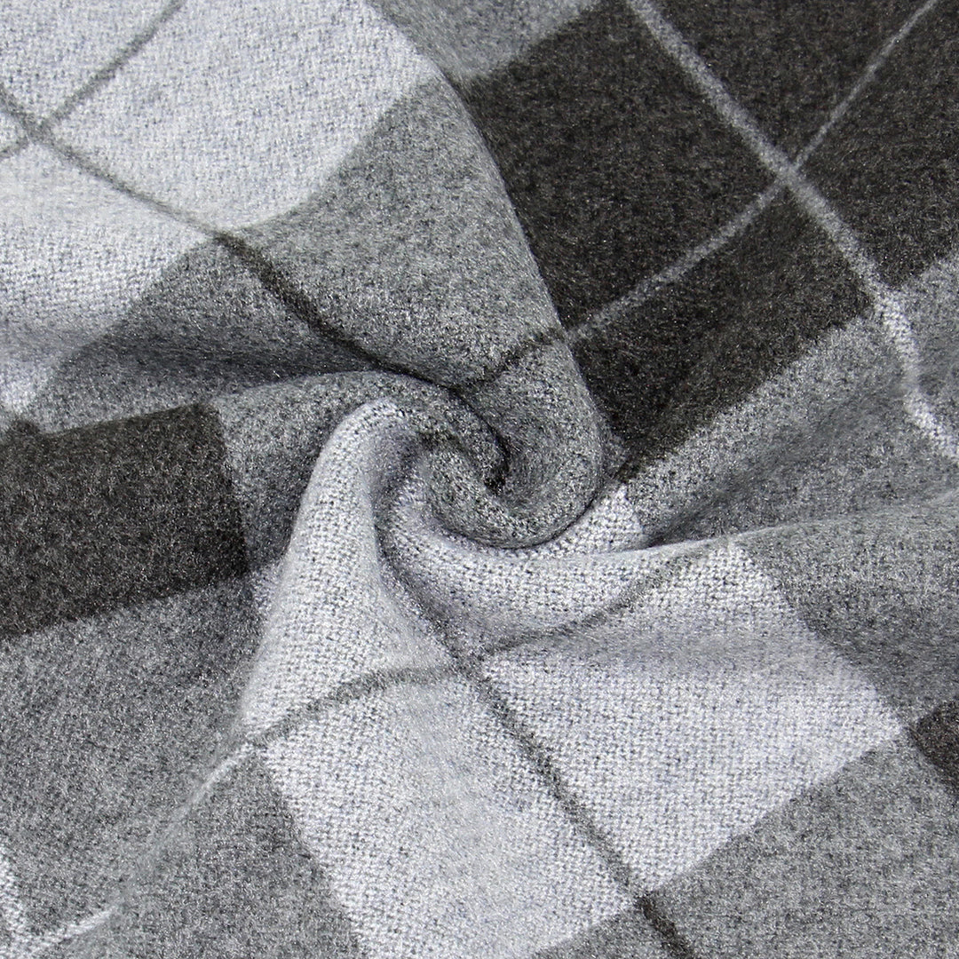 Men's Classic Plaid Tassel Warm Scarf - image 10