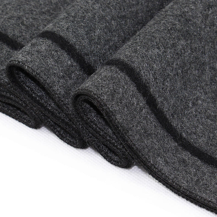 Men's Classic Striped Accent Warm Tassel Scarf - image 9