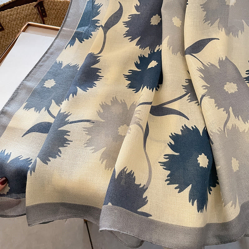 Women's Chic Floral Print Multi-Color Versatile Lightweight Scarf - image 2