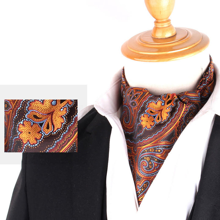 Men's British Retro Elegant Printed Cravat For Suit Shirt - Style #20 - image 22