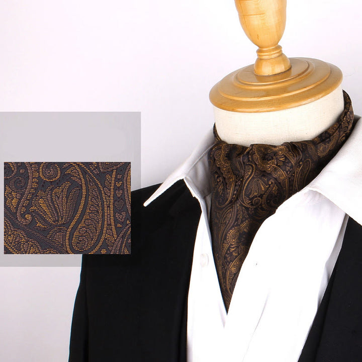 Men's British Retro Elegant Printed Cravat For Suit Shirt - Style #7 - image 9