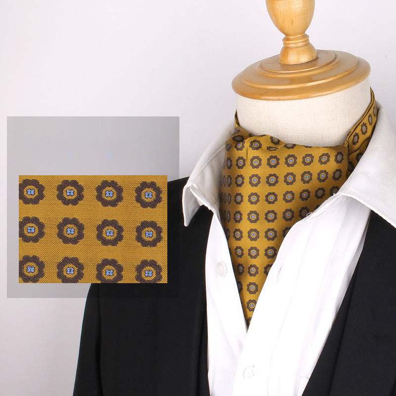 Men's British Retro Elegant Printed Cravat For Suit Shirt - Style #3 - image 5