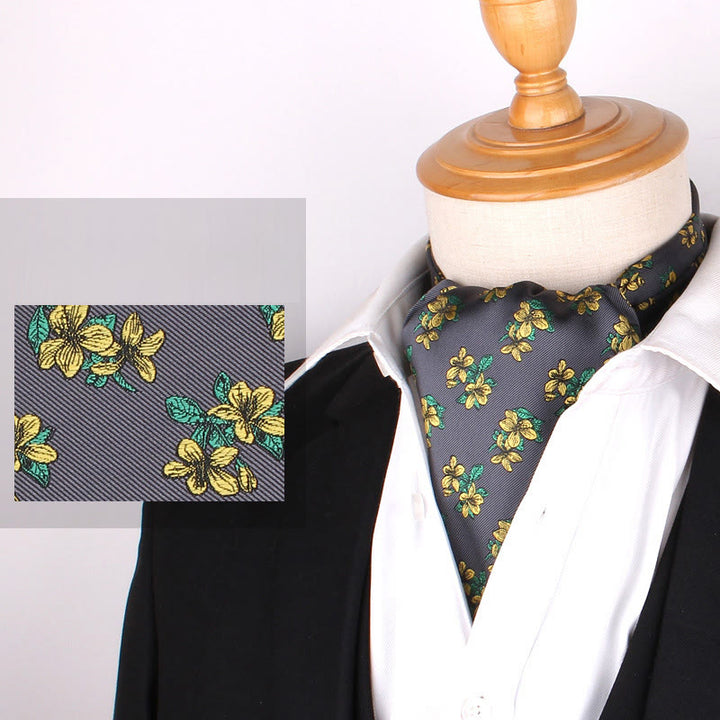 Men's British Retro Elegant Printed Cravat For Suit Shirt - Style #5 - image 7