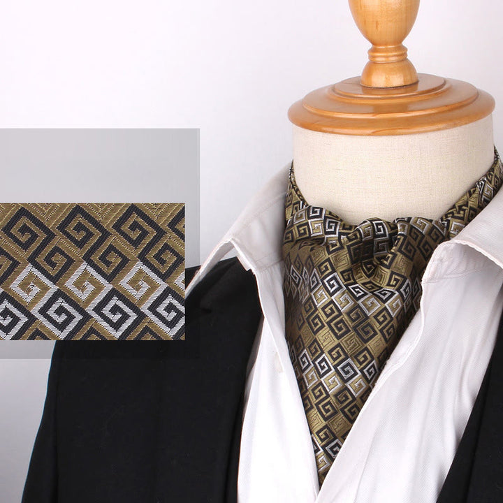 Men's British Retro Elegant Printed Cravat For Suit Shirt - Style #15 - image 17