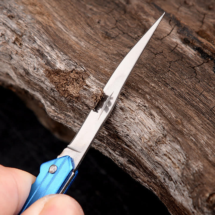 Mini Camping Folding Key-Shaped Knife Keychain - image 6