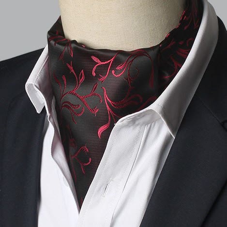 Men's Gorgeous Floral Patterned Suit Cravat - Style #15 - image 14