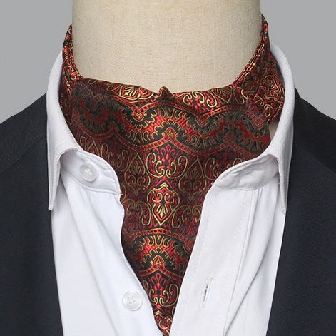 Men's Gorgeous Floral Patterned Suit Cravat - Style #12 - image 11
