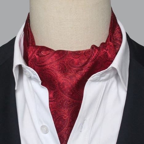 Men's Gorgeous Floral Patterned Suit Cravat - Style #3 - image 2