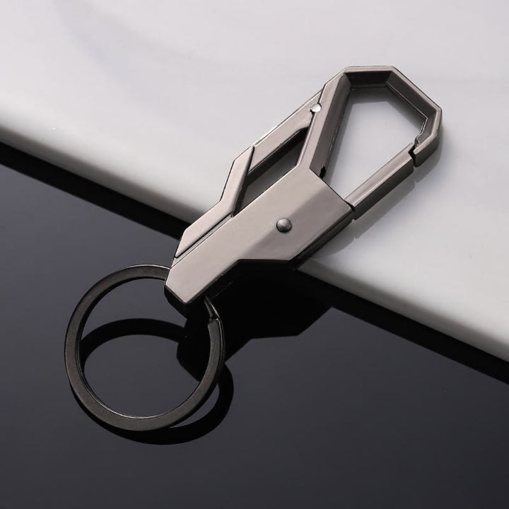 Multi Functional Practical Metal Keychain With Knife - Black - image 2