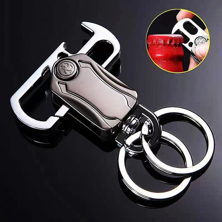 EDC-Tool Small Knife Bottle Opener Gyro Keychain - image 1