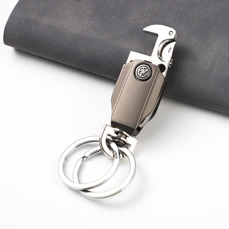EDC-Tool Small Knife Bottle Opener Gyro Keychain - Style #2 - image 4