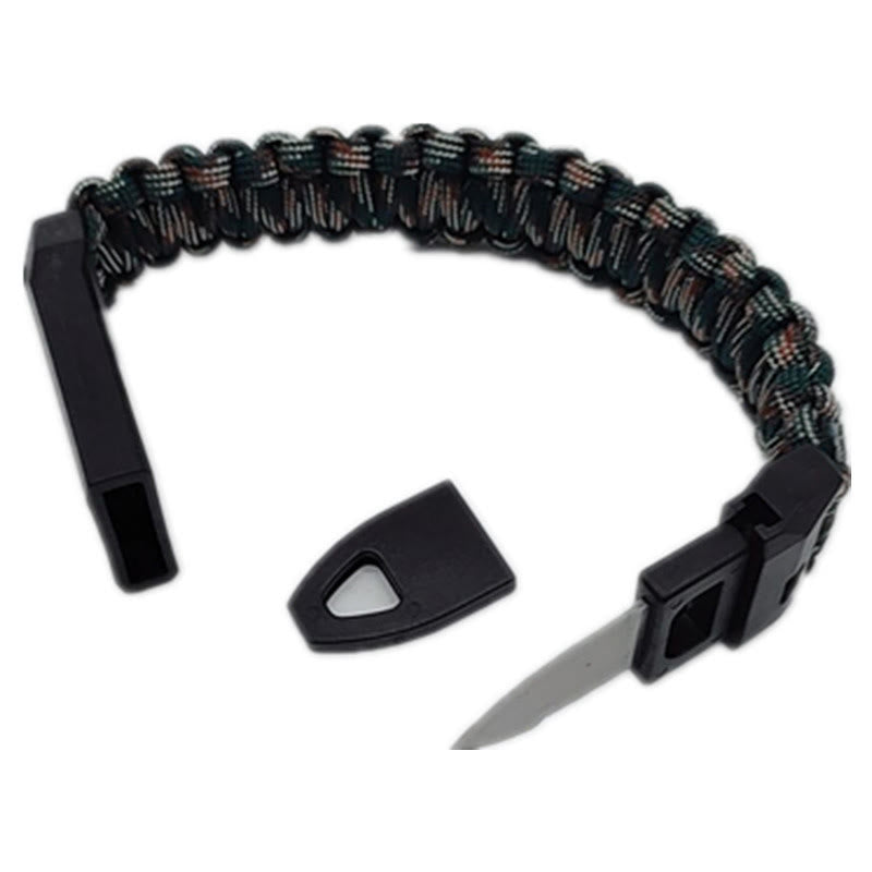 Outdoor Survival Whistle Woven Bracelet With Knife - Style #6 - image 7