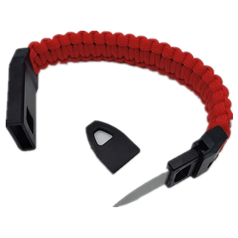 Outdoor Survival Whistle Woven Bracelet With Knife - Style #3 - image 4