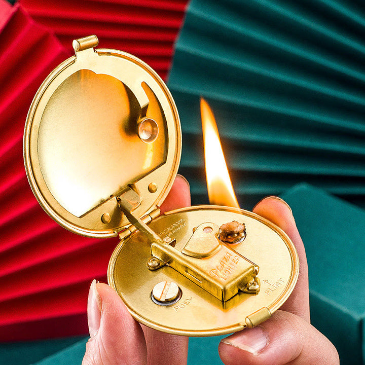 Creative Ladies Powder Box Refillable Kerosene Lighter - image 0