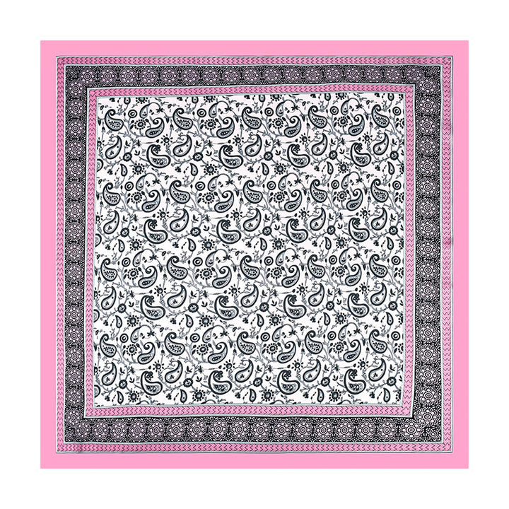 Women's Stylish Colorful Paisley Print All Season Lightweight Square Scarf - image 3