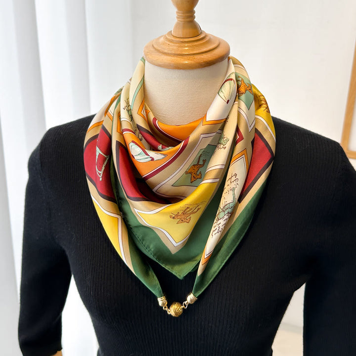 Women's Elegant Retro Printed Square Magnetic Cravat - Style #4 - image 6