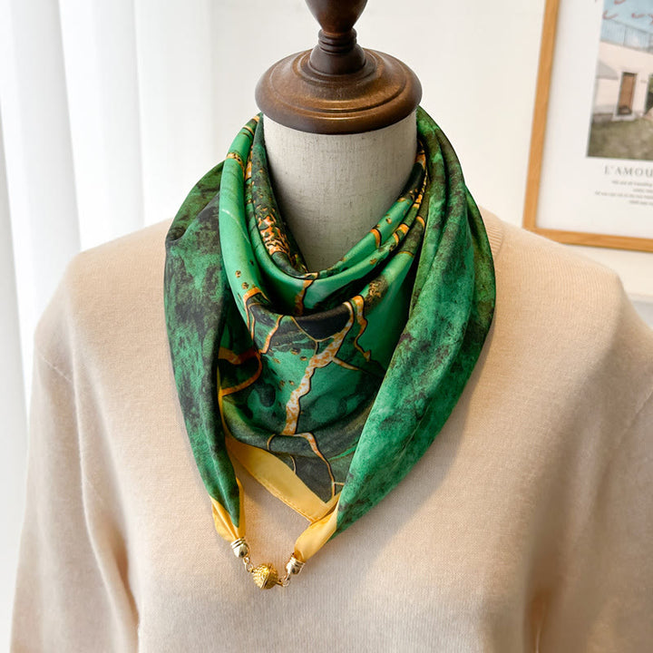 Women's Elegant Retro Printed Square Magnetic Cravat - Style #7 - image 9