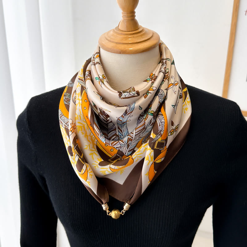 Women's Elegant Retro Printed Square Magnetic Cravat - Style #2 - image 4