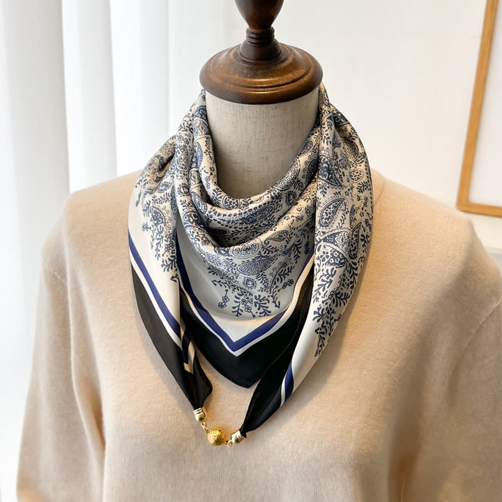 Women's Elegant Retro Printed Square Magnetic Cravat - Style #18 - image 20