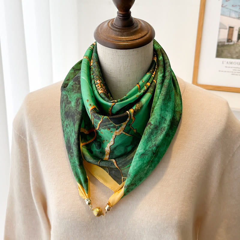 Women's Elegant Retro Printed Square Magnetic Cravat - Style #7 - image 9