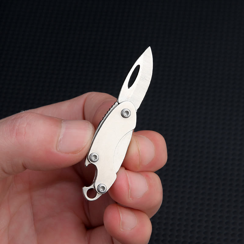 4-In-1 Compact Tool Set Knife Wrench Screwdriver Keychain - image 5