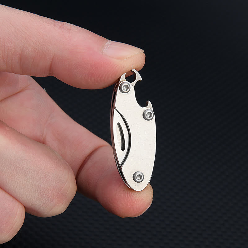 4-In-1 Compact Tool Set Knife Wrench Screwdriver Keychain - image 4