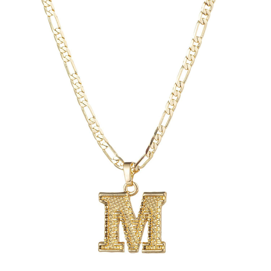 Simple & Noble Golden Letter Pendant Necklace - M - image 14