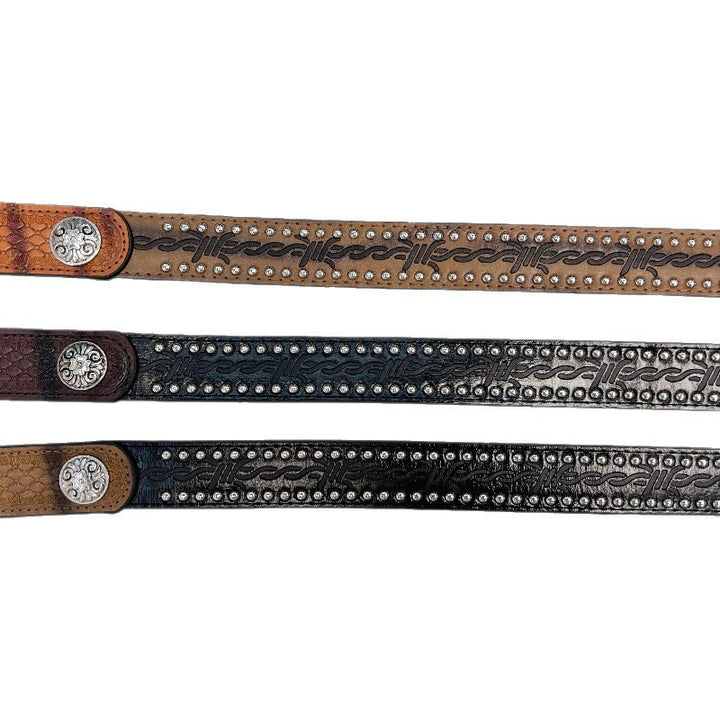 Women's Retro Silver Pattern Needle Buckle Serpentine Belt - image 6