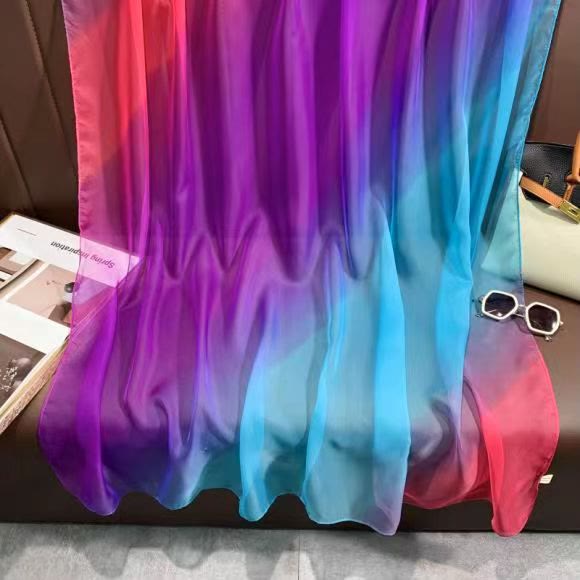 Women's Gradient Color Lightweight Flowy All-Season Scarf - image 1