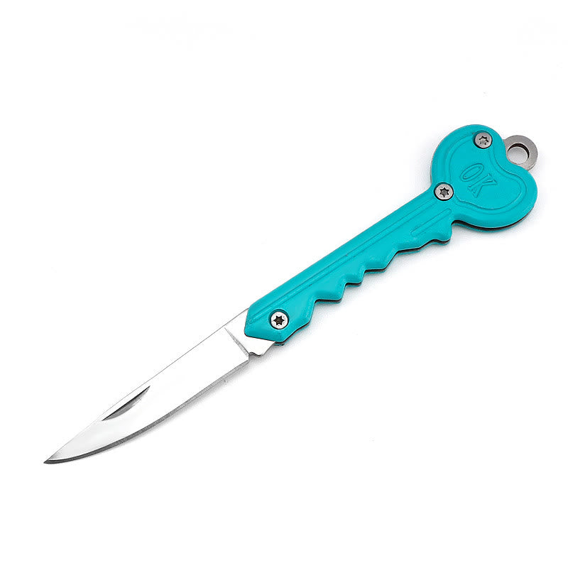 Colorful Love OK Folding Knife Outdoor EDC Tool - Green - image 8