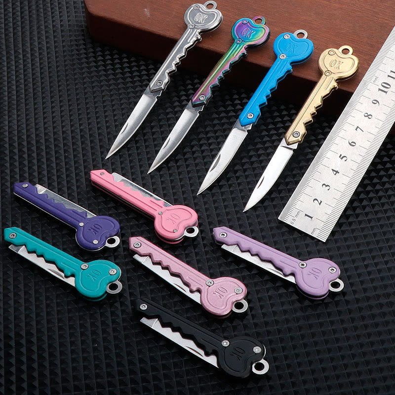 Colorful Love OK Folding Knife Outdoor EDC Tool - image 0