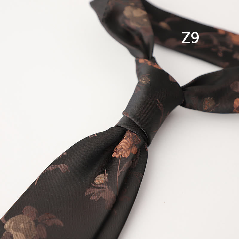 Men's Ornate Patterned Silk-Like Fabric Neckties - Style #9 - image 20