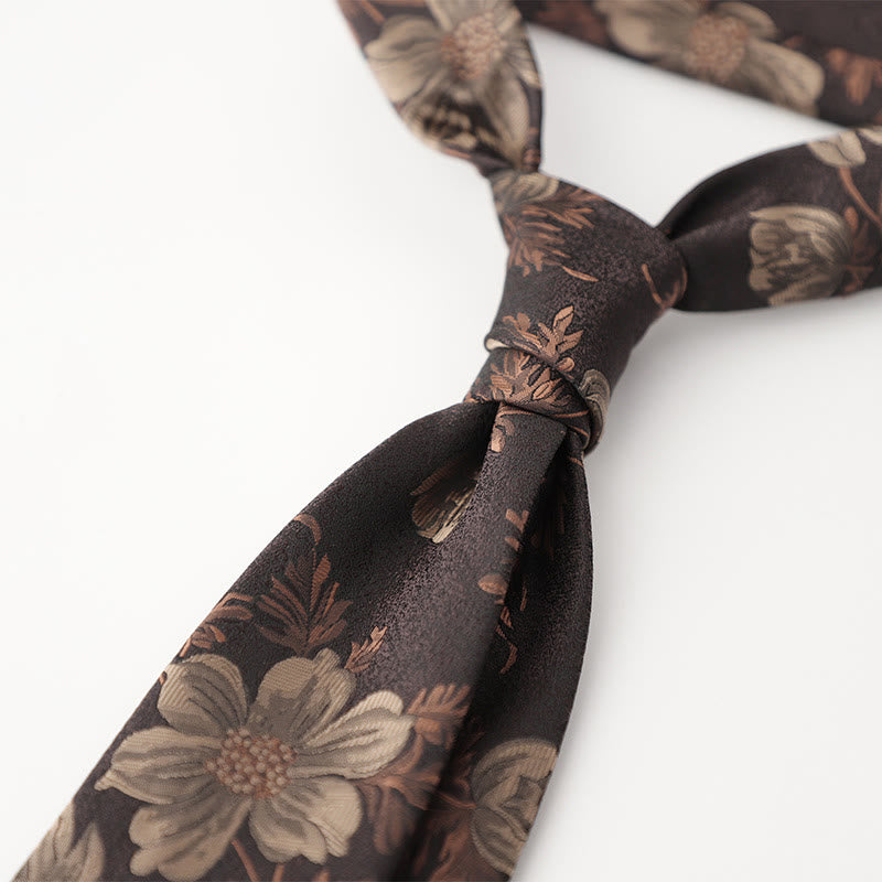 Men's Ornate Patterned Silk-Like Fabric Neckties - image 7