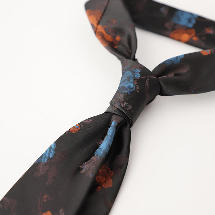 Men's Ornate Patterned Silk-Like Fabric Neckties - image 19