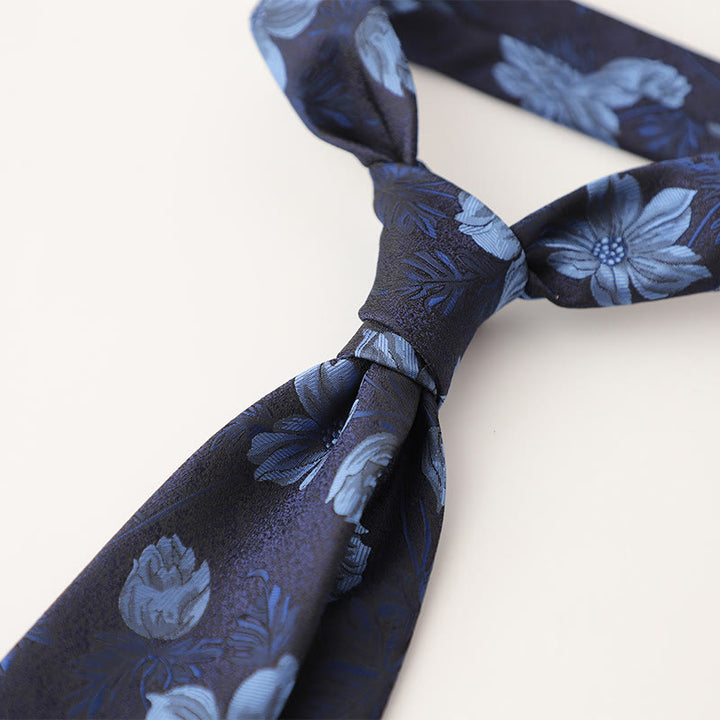 Men's Ornate Patterned Silk-Like Fabric Neckties - image 25